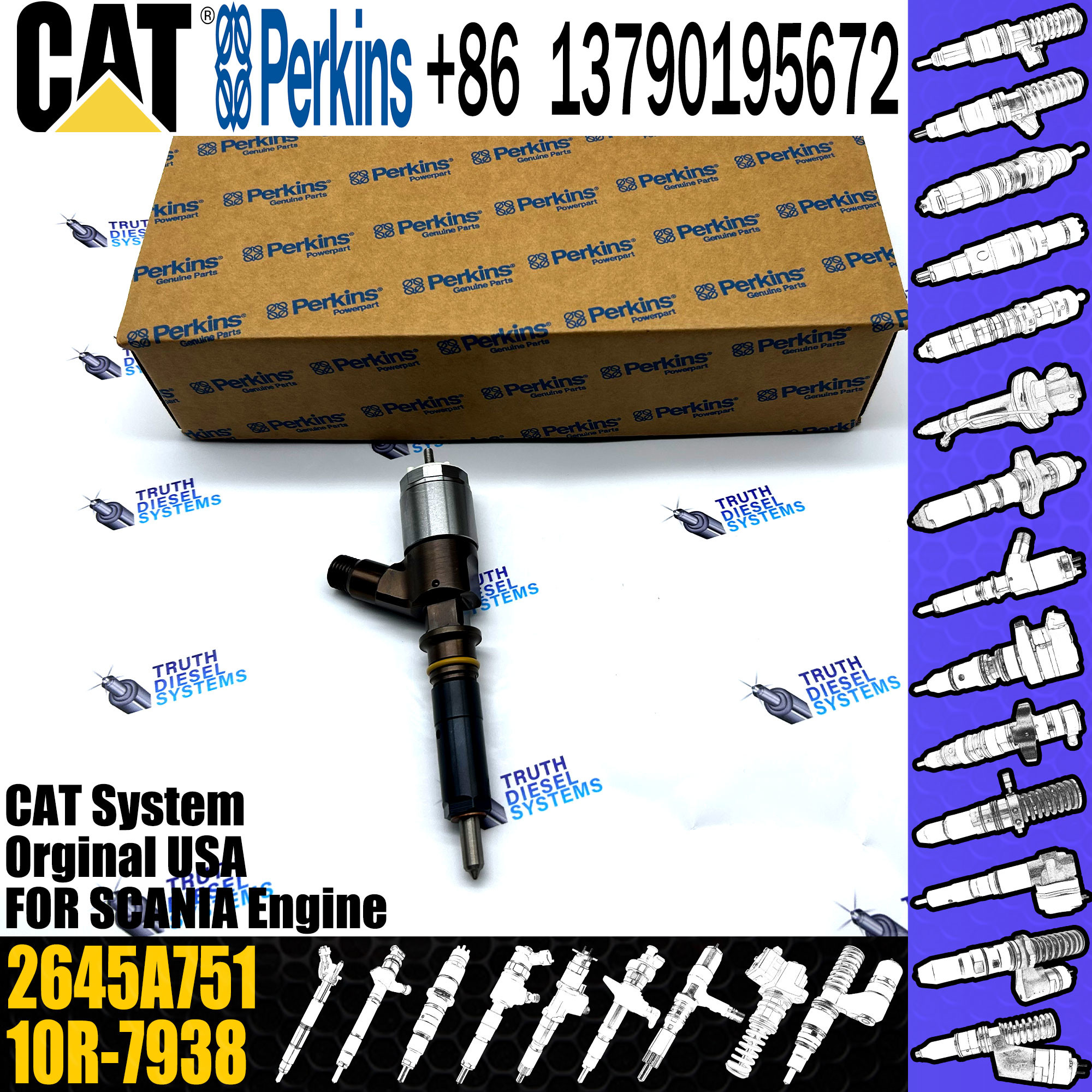 Diesel Fuel Injector 320-0655 10R-7674 292-3755 306-9355 2645A720 2645A736 2645A751