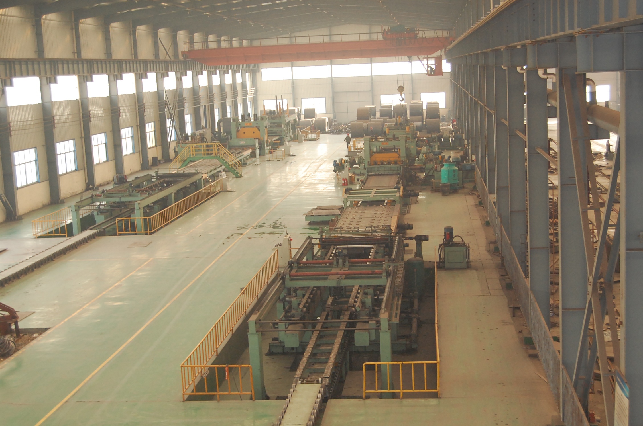 Precision Leveling Mobile Shear Production Line for Metal Coil Uncoiling in Steel Mill