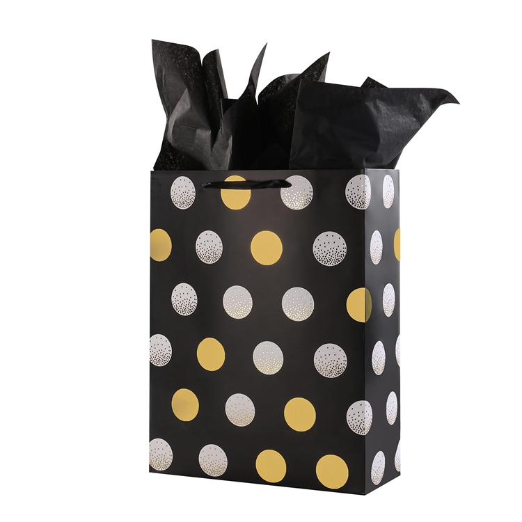 CMYK 4 Color Offset Printing Portable Store Shopping Carry Small Paper Bags For Socks