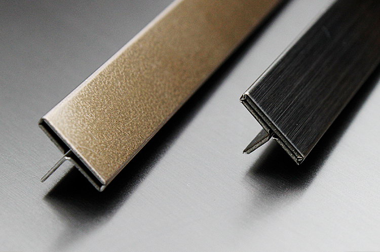 10mm Height 201 Stainless Steel Floor Edge Trim Strips ODM For Wall Decoration