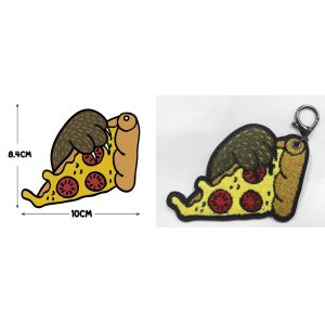 Pantone Embroidered Chenille Patches PMS 3C Woven Iron On Patches For Bags