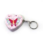 heart pocket tin with key ring