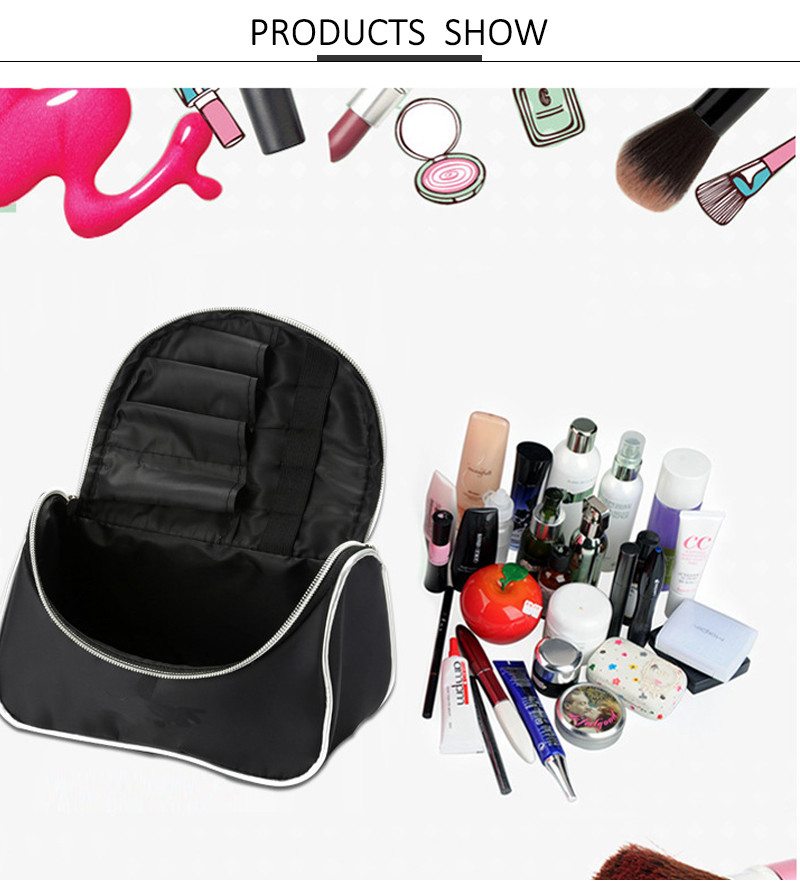 Large Capacity Zipper Closure Travel Cosmetic Organizer