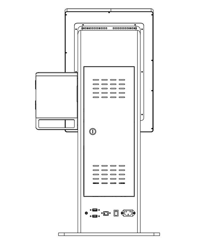 Windows Self-Order Kiosk with Interactive Touchscreen for Retail and Foodservice