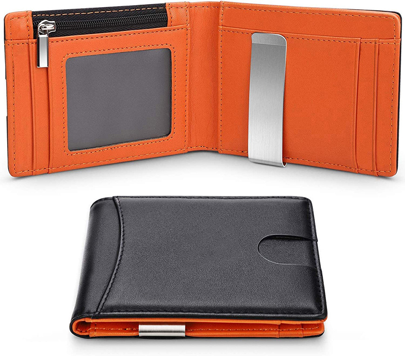 Custom Logo Multi-functional Credit Card Holder Genuine Leather Wallet for Men's Wallet Short Wallet