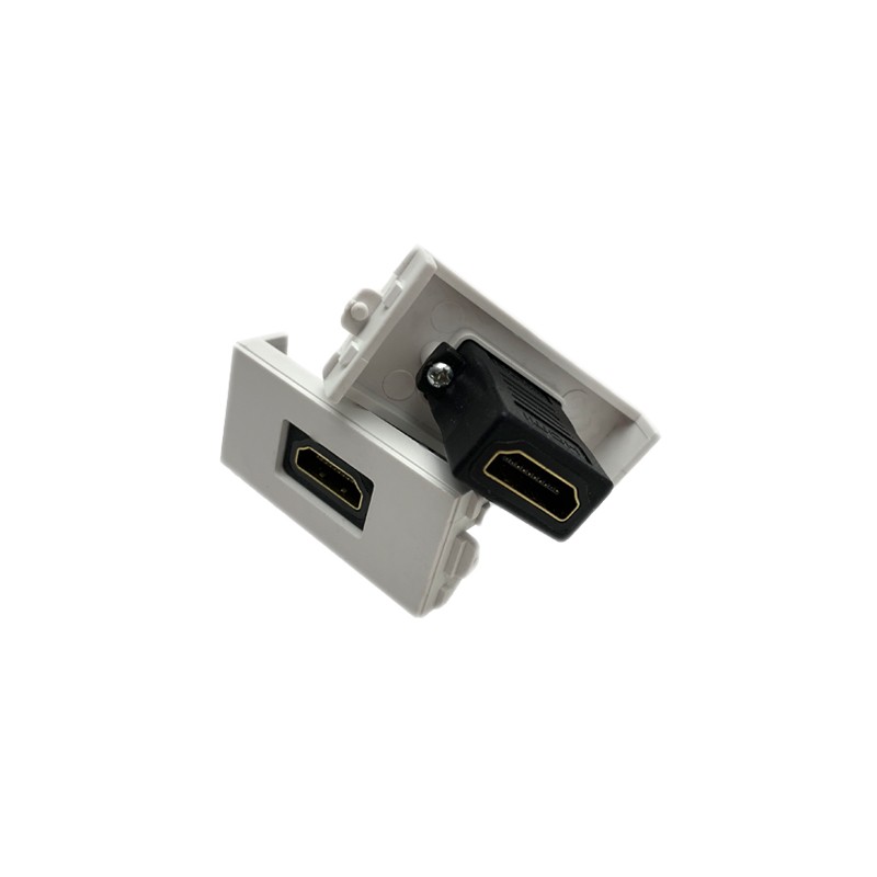 High definition HDTV straight peen module socket faceplate accessories