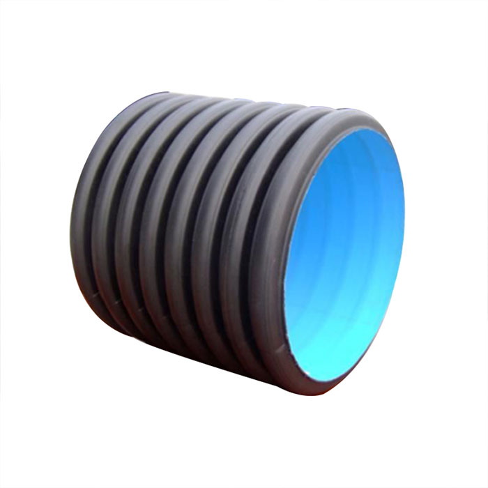 110mm 160mm HDPE Double Wall Corrugated Pipes Perforated Tubes In Rolls Black