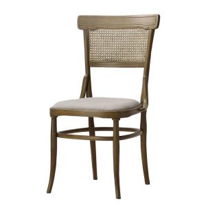 China Custom Made Birch Wood Hotel Dining Chairs with Fabric Upholstery wholesale