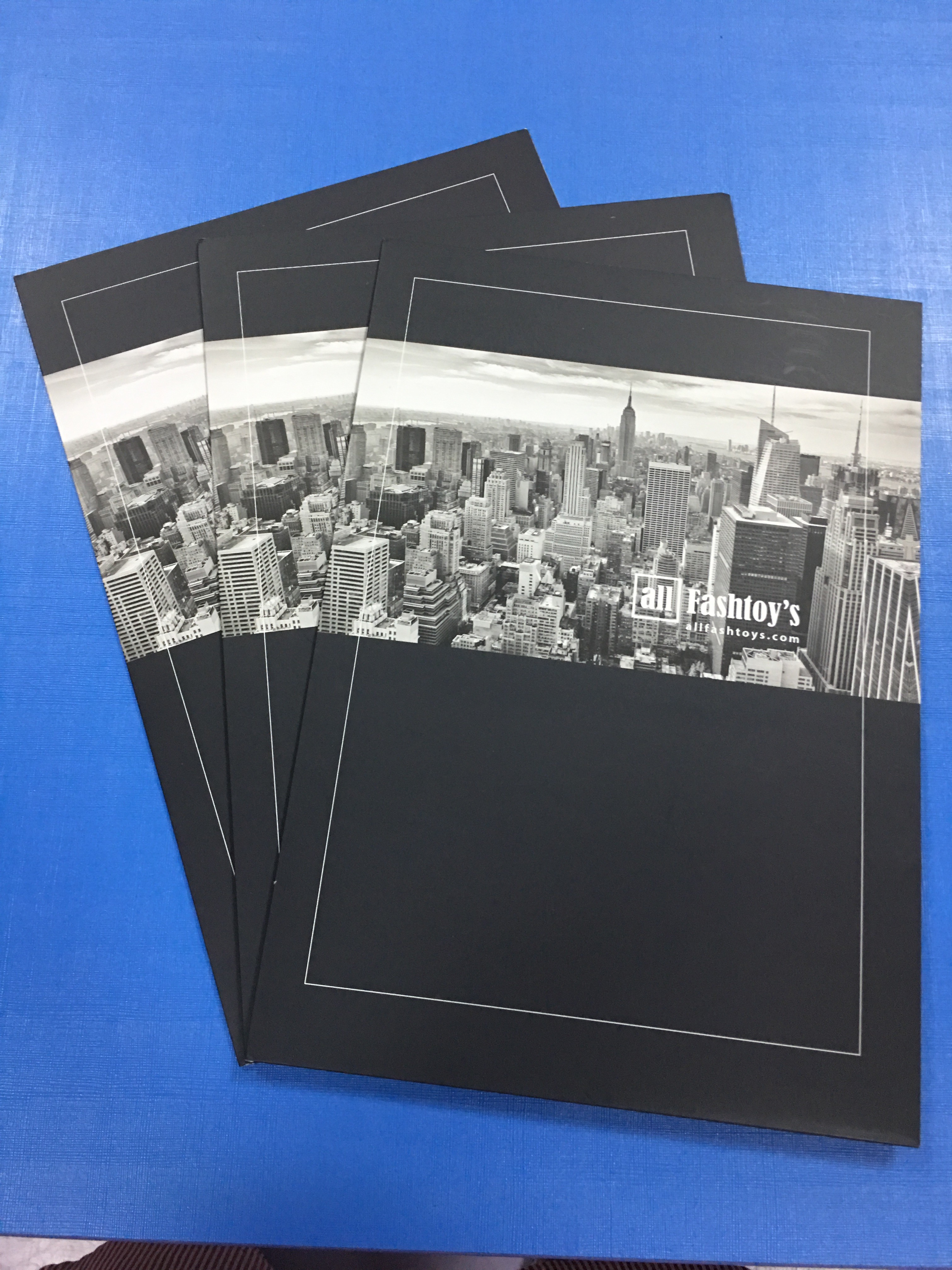 Coated Art Paper Personalized Presentation Folders A4 With Business Card Insert