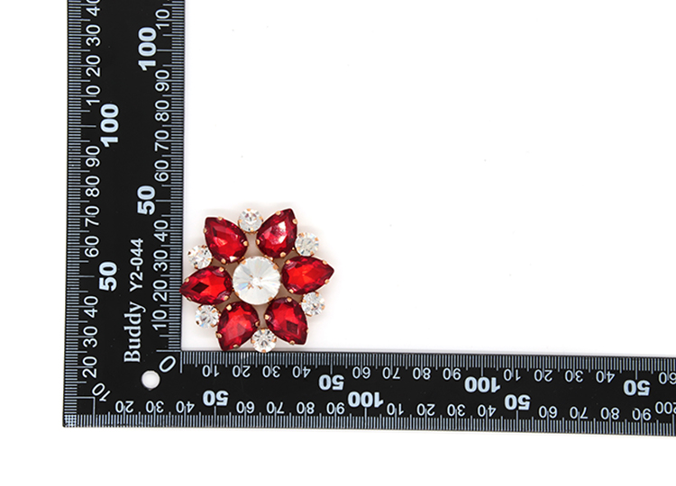 Sun Flower Shape Satin Ribbon Flowers 50*50mm Size For Ladies Shoe