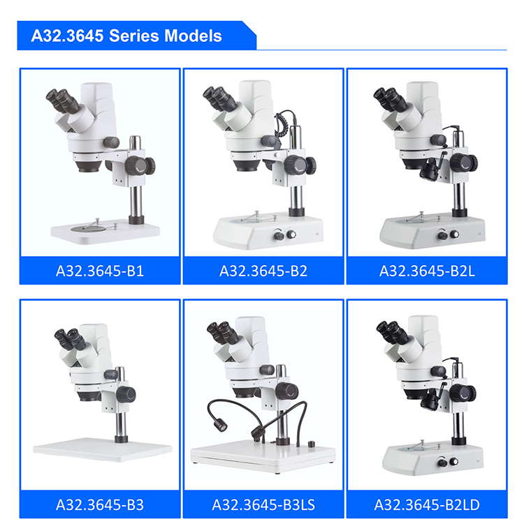Binocular Digital Stereo Microscope With Auxiliary Objectives Reach 3.5x - 180x