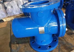 China Small Equipment PN16 DN600 Blue Carbon Steel T Type Filter wholesale