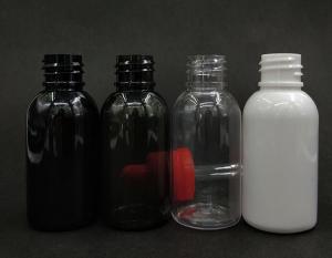 China Customized Logo Transparent Black Dropper Bottles With Screw Caps wholesale
