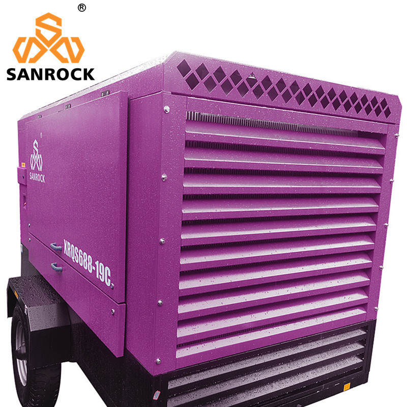 300L Two Stage Compression Air End Diesel Screw Air Compressor for Mining Industry