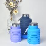 High Quality Eco-friendly Sports 335ml Silicone Collapsible Water Bottle