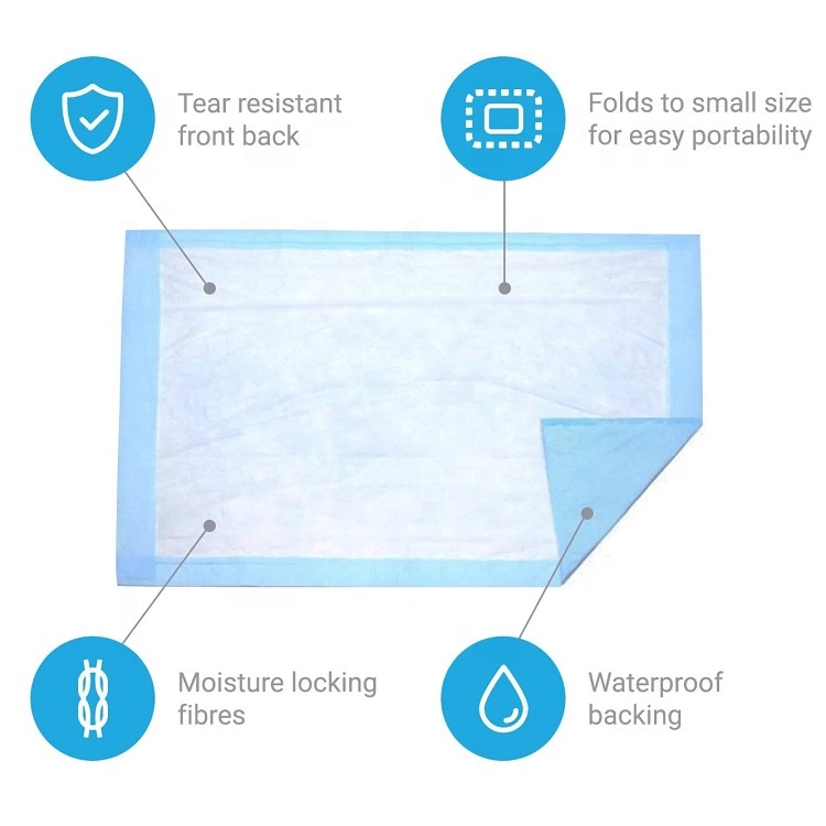 6Ply Layer Pet Health Care Mat for Disposable Puppy Dog Training and Non woven fabric
