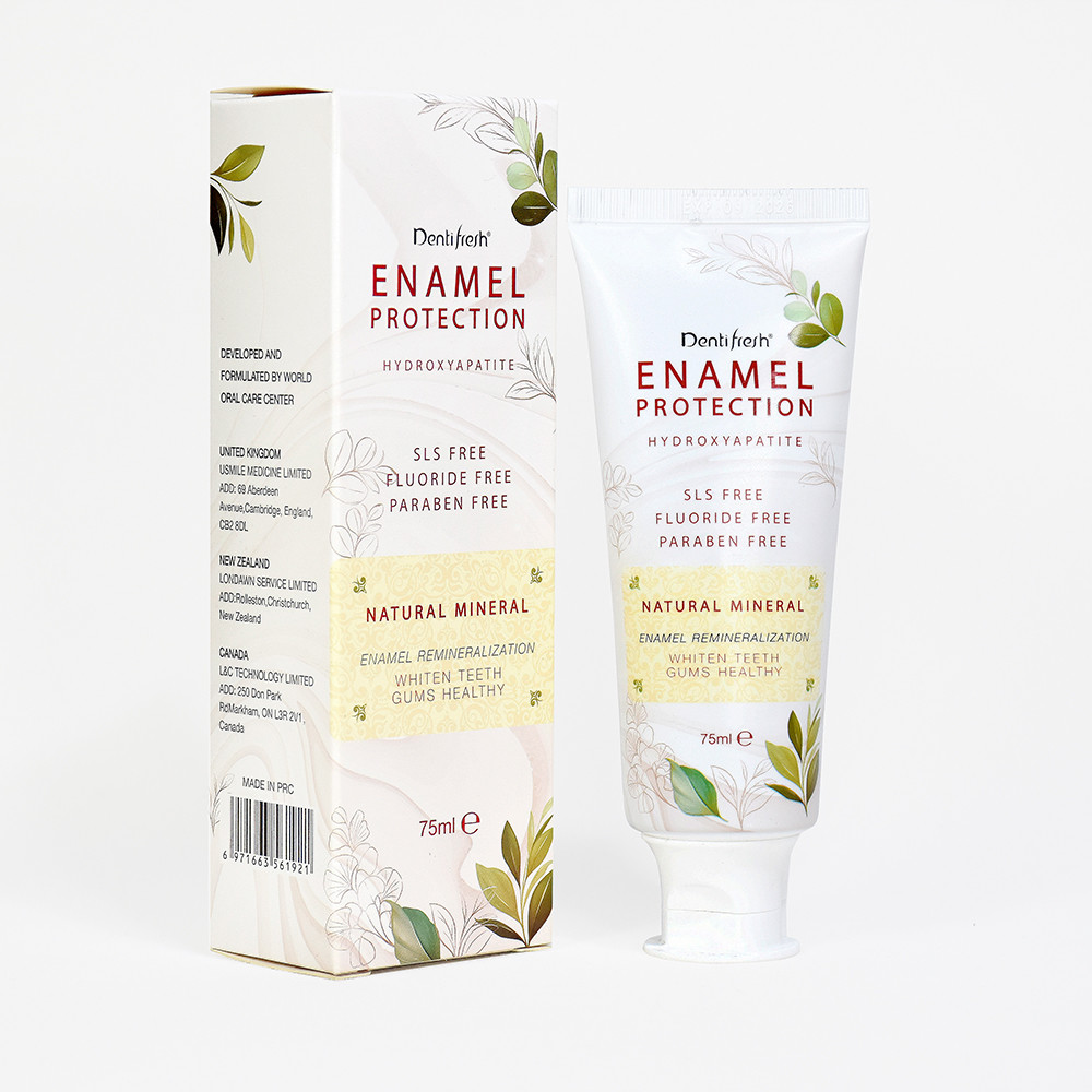 Organic Oral Care Toothpaste 110g Tea Flavor Hydroxyapatite Teeth Whitening Natural Plant Extracts