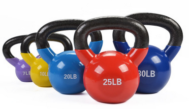 Powder Coated Cast Iron Free Weight Kettlebell Pro Kettlebell 9lb-70lb