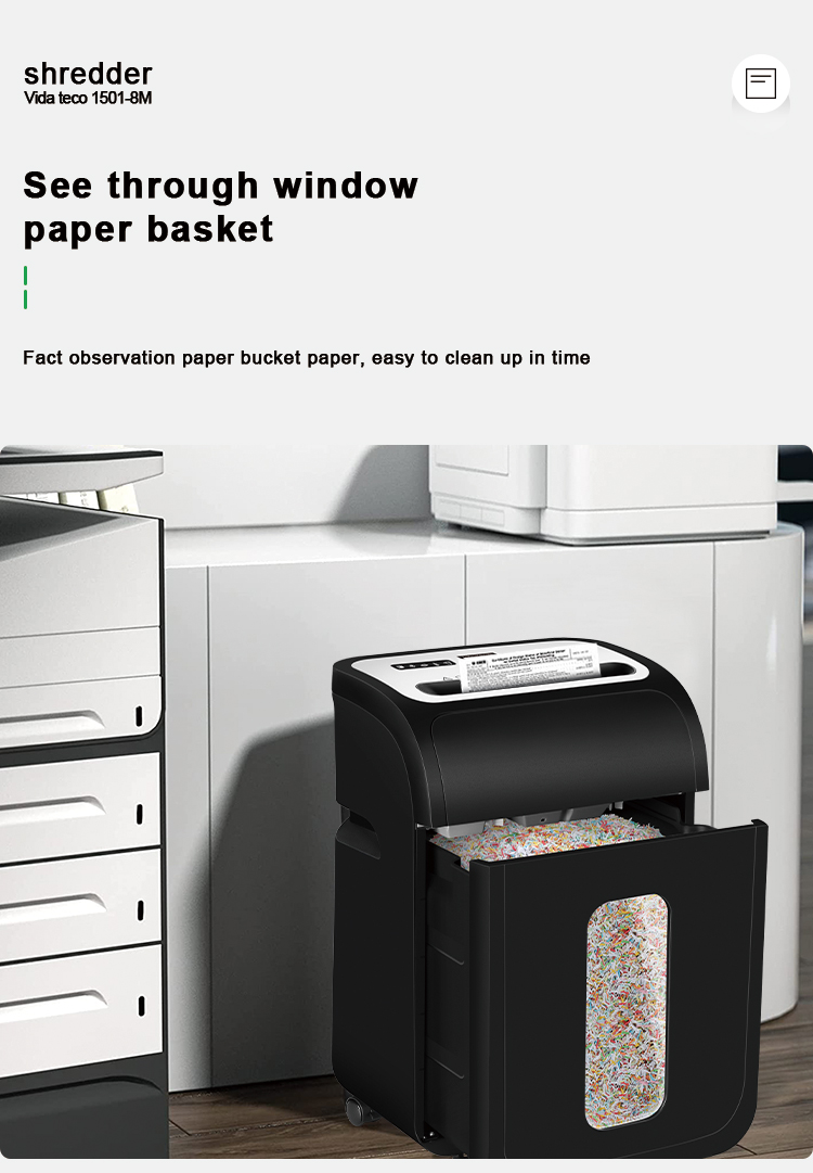 25 Sheets Capacity Cross Cut Paper Shredder for Large Office Shreds CD and Heavy Duty