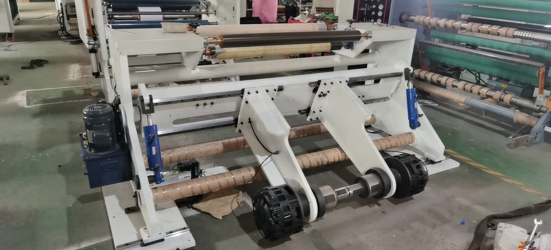 Fully Automatic Tension Slitting Machine For PET / BOPP 300meters/Minute