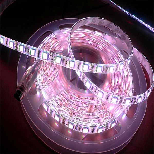 Widly used in the decorations led strip light Smart Flexible Indoor DV12V SMD5050 RGB LED Light Strip Colorful Strip Lights For House Decoration