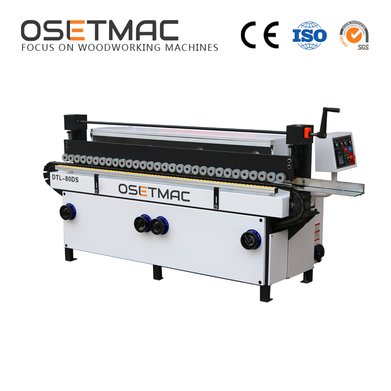 Sander OSETMAC DTL-80DS Three Rollers Manual Side Sanding Machine for Wood MDF Plywood Polishing