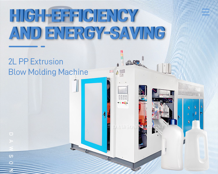 High Productivity Extrusion Moulding Machine For 2-5L Laundry Detergent Bottle HDPE LDPE PP
