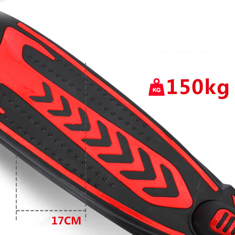 Unisex Kick Scooter for Kids 3 Wheel 4 Height Adjustable Pu Wheels Extra Wide Deck