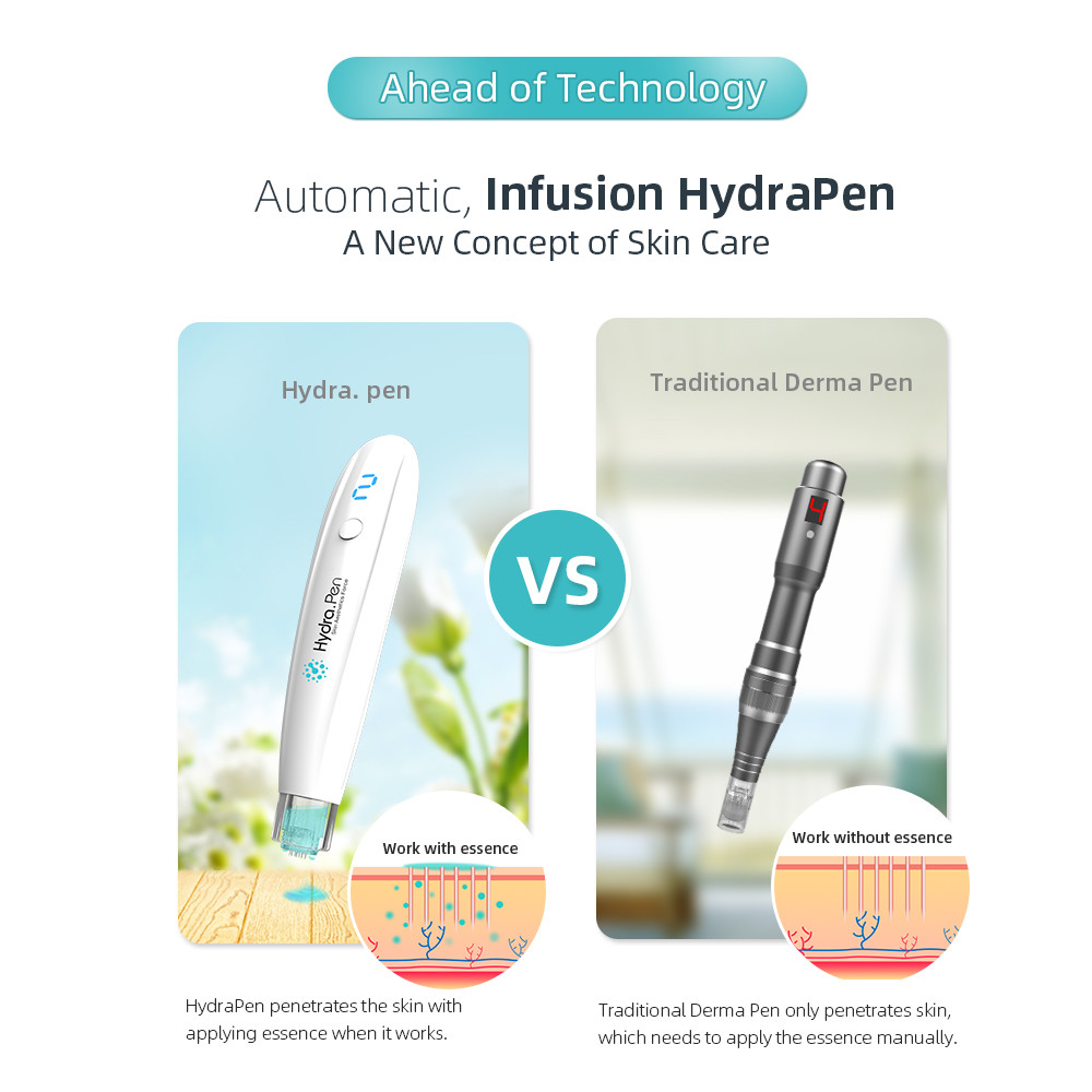 Newest device Hydra pen H2 portable electric derma microneedling pen acne scar removal Microneedling System derma pen