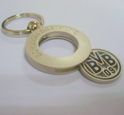 2012 Zinc alloy customed size promotional metal keyring