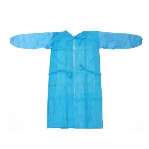 China Colored Non Woven Isolation Gown / Breathable Medical Doctor Gown wholesale