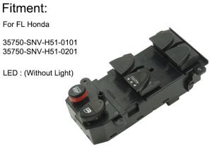 China Accord Honda Power Window Switch , Durable Power Window Button 35750-SNV-H51 wholesale