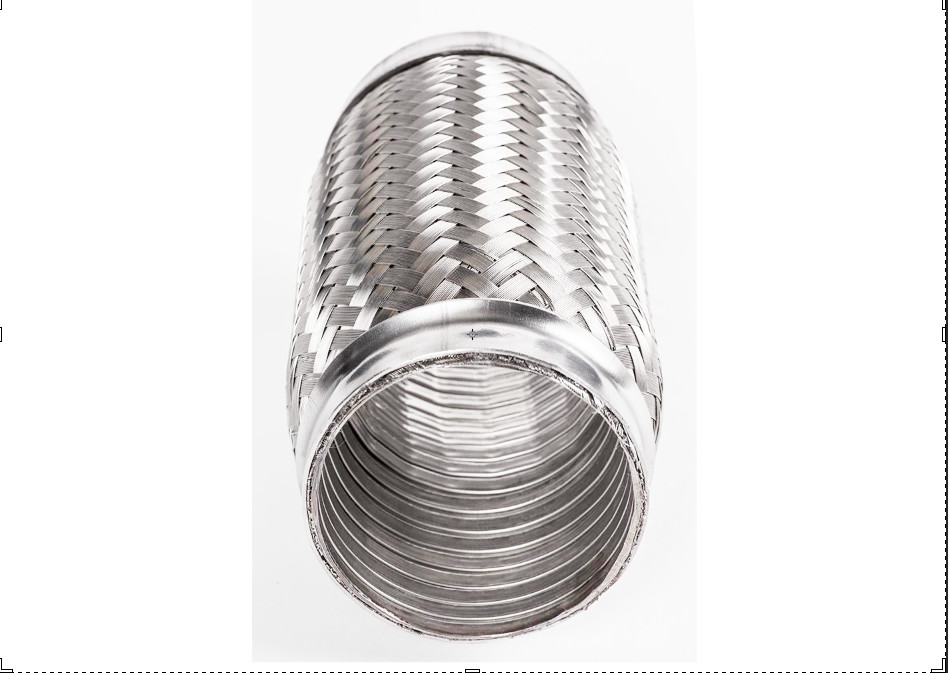 Double Out Wire 3 Inch Stainless Steel Exhaust Flex Pipe For Generator