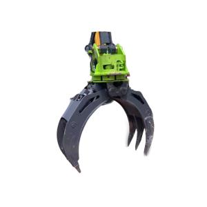 China Excavator Rotating Hydraulic Log Grapple For Wood Rock Stone wholesale