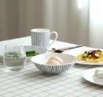 Japanese Style Printing Casual Bone China Dinnerware Gift Packing For Promotion