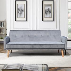 China Modern Grey Fabric Sofa Bed Foldable Reclining Positions Europe Style wholesale