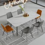 Stone Marble Top Modern Luxury Wooden Dining Table OEM ODM