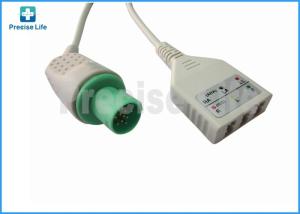 China Medical 3 lead Hellige ECG Monitor Cable , Round 10 pin connector wholesale