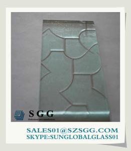 China frosted patterned glass 5mm wholesale