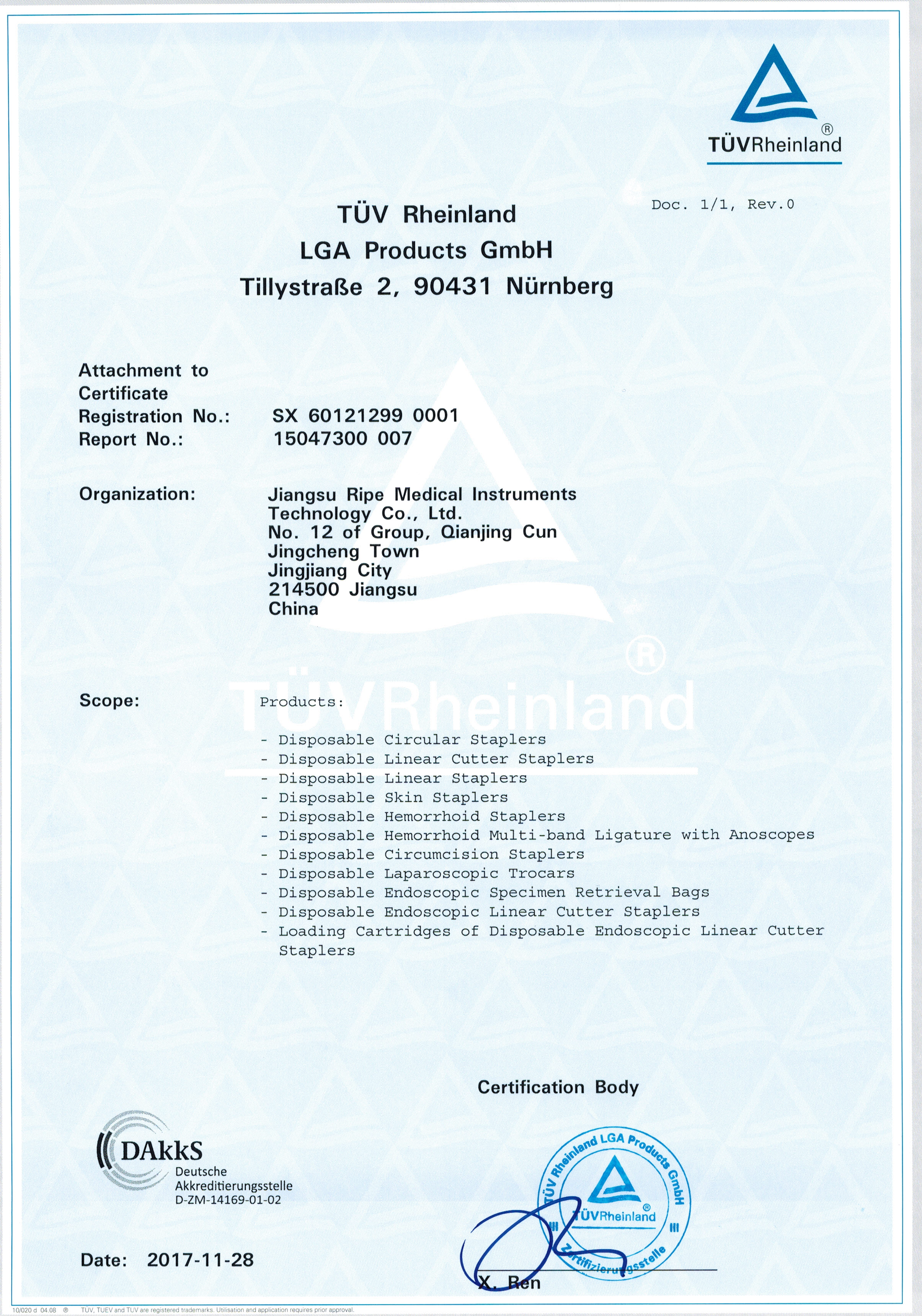 ISO 13485 Circular Disposable Circumcision Stapler
