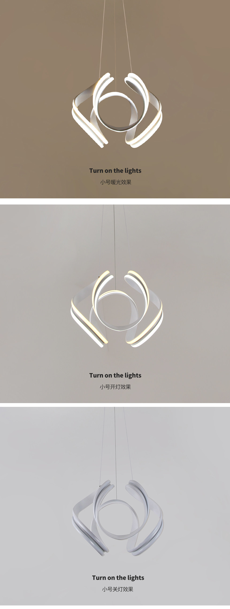 Acrylica Iron Spiral Lamp