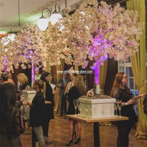 China Fake Fiberglass Flower Artificial Cherry Blossom Tree For Party Tabletop Decoration wholesale