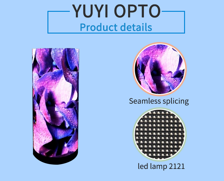 Flexible Programmable LED Display Module , Curved LED Screen Wall P2.5