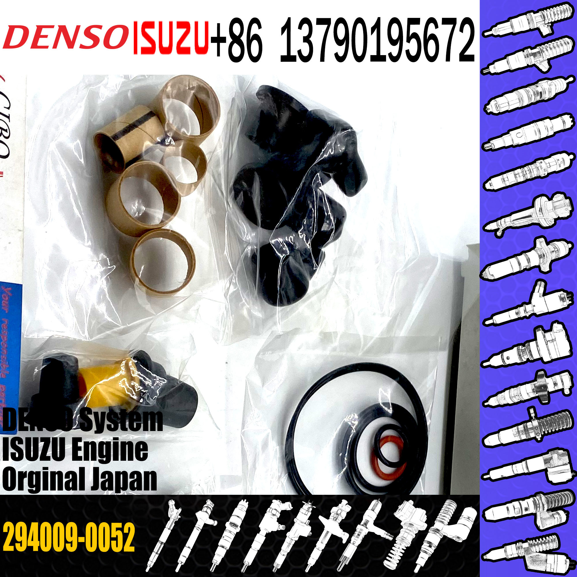 Denso HP3 Control Valve Assembly Excavator 294009-0052 Repair Kits