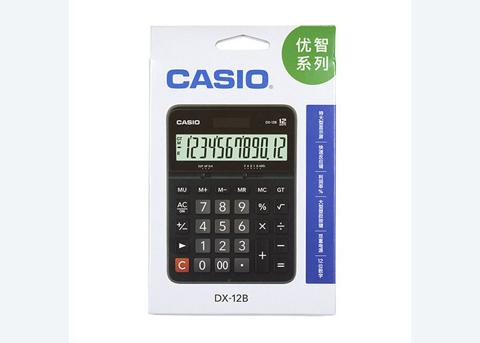 For Authentic Casio/ Casio DX-12B calculator Large screen large key computer 12 digit office use
