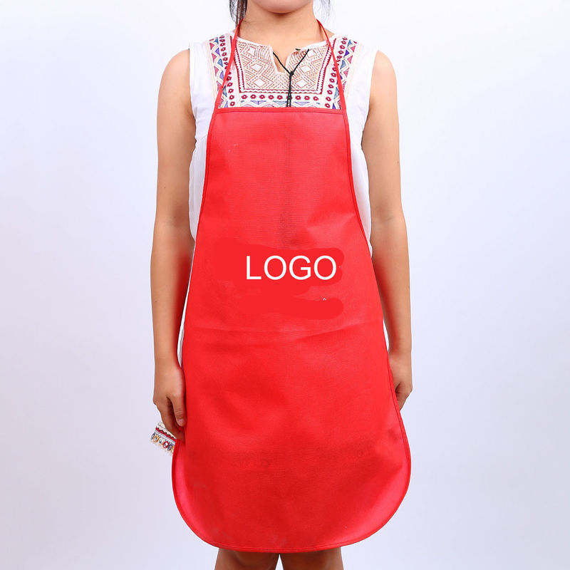 Cheap Non Woven Waterproof Apron Advertising Apron Logo Customized