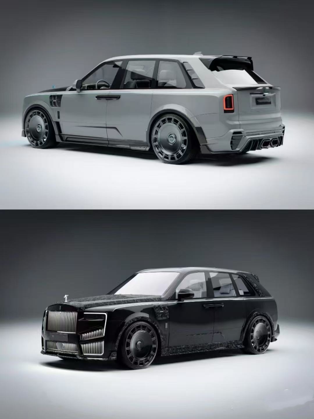 Cullinan Rolls Royce Body Kit Carbon Fiber MSY Style Spoiler Wheel Arch