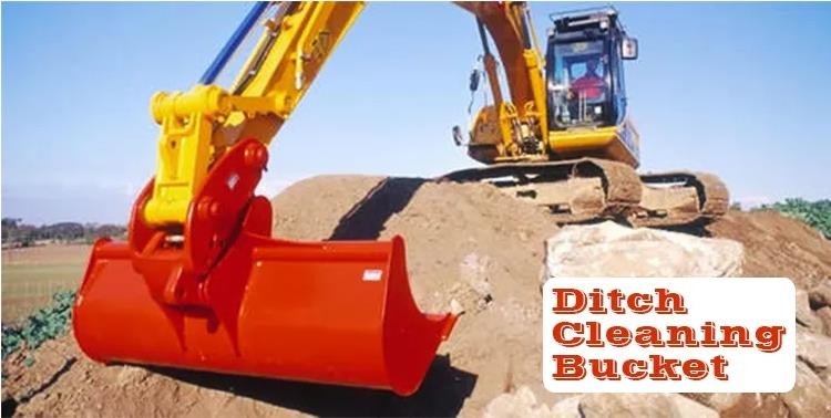 Mini Excavator Ditch Bucket , Cat Ditch Cleaning Bucket For CAT320