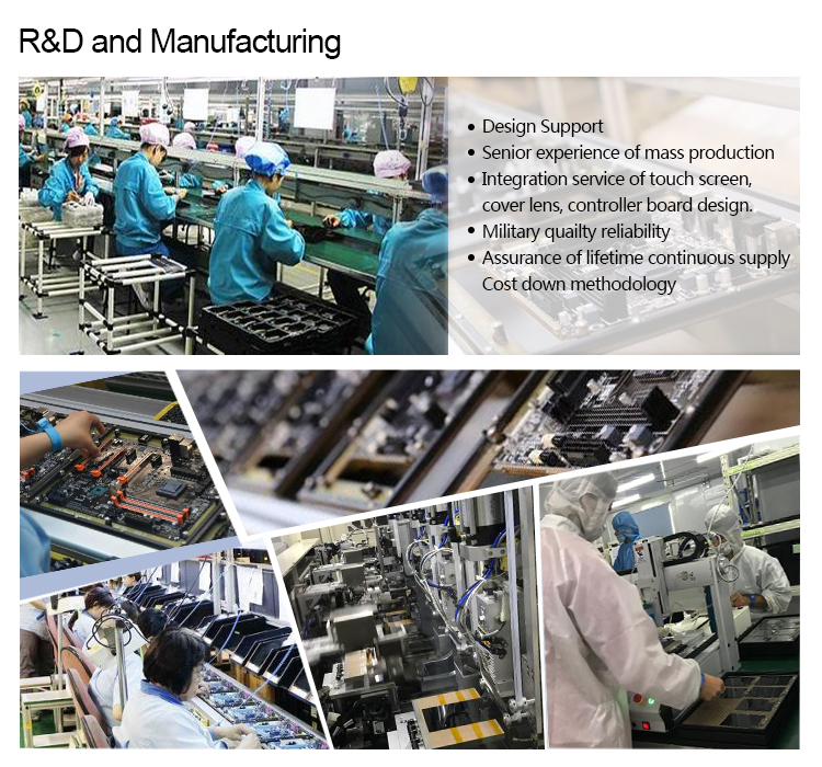 7 inch IPS LCD custom tft display 1024*600 resolution with driver board with touch panel for outdoor handheld devices