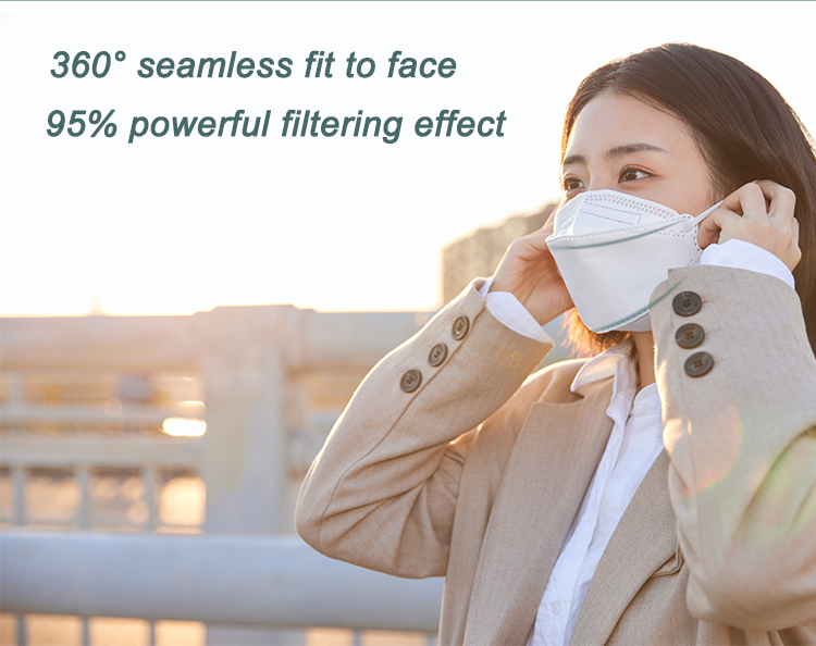 4 Layer fish Shape Face Mask Particulate Respirators Custom Logo